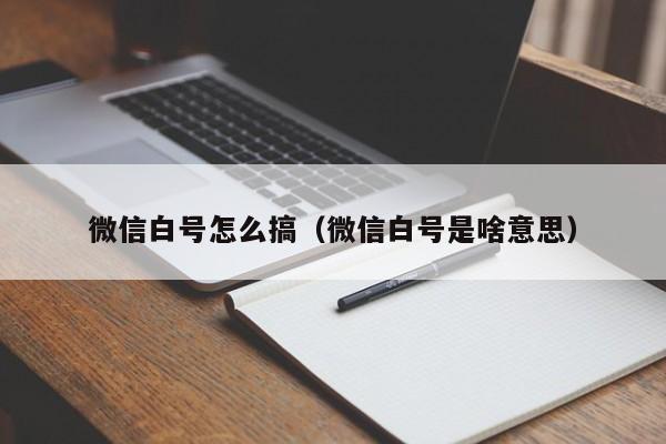 微信白号怎么搞（微信白号是啥意思）