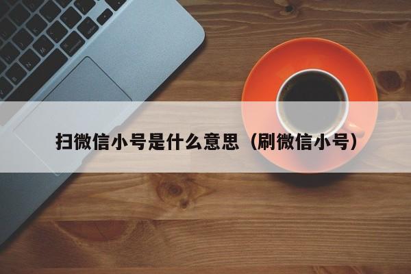 扫微信小号是什么意思（刷微信小号）