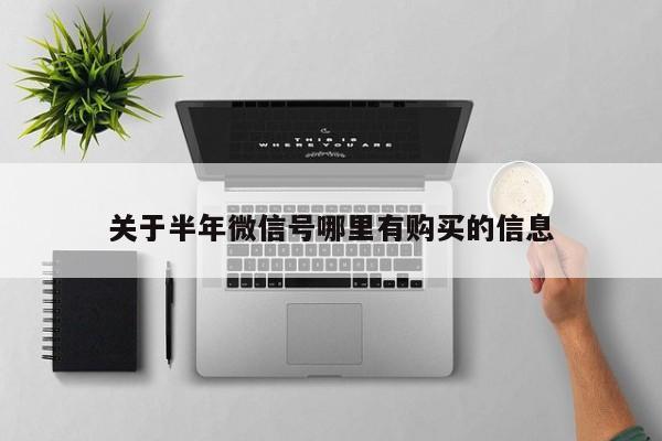 关于半年微信号哪里有购买的信息