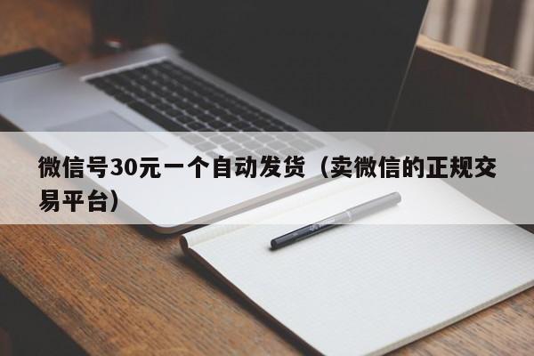 微信号30元一个自动发货（卖微信的正规交易平台）